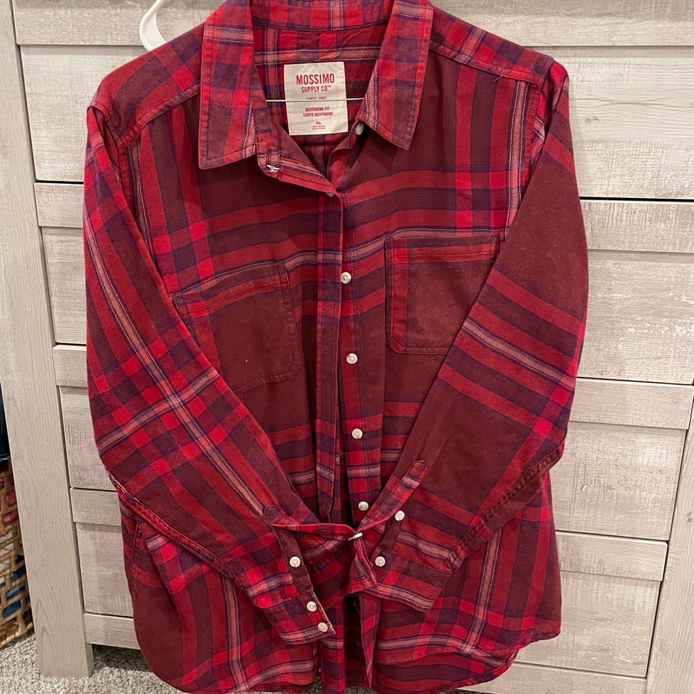 MOSSIMO- Boyfriend flannel- size XXL